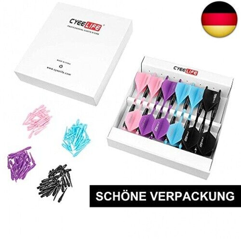 Cyeelife 16 Gr. Soft Dartpfeile. Neue Sehr Stabile Und Biegsame