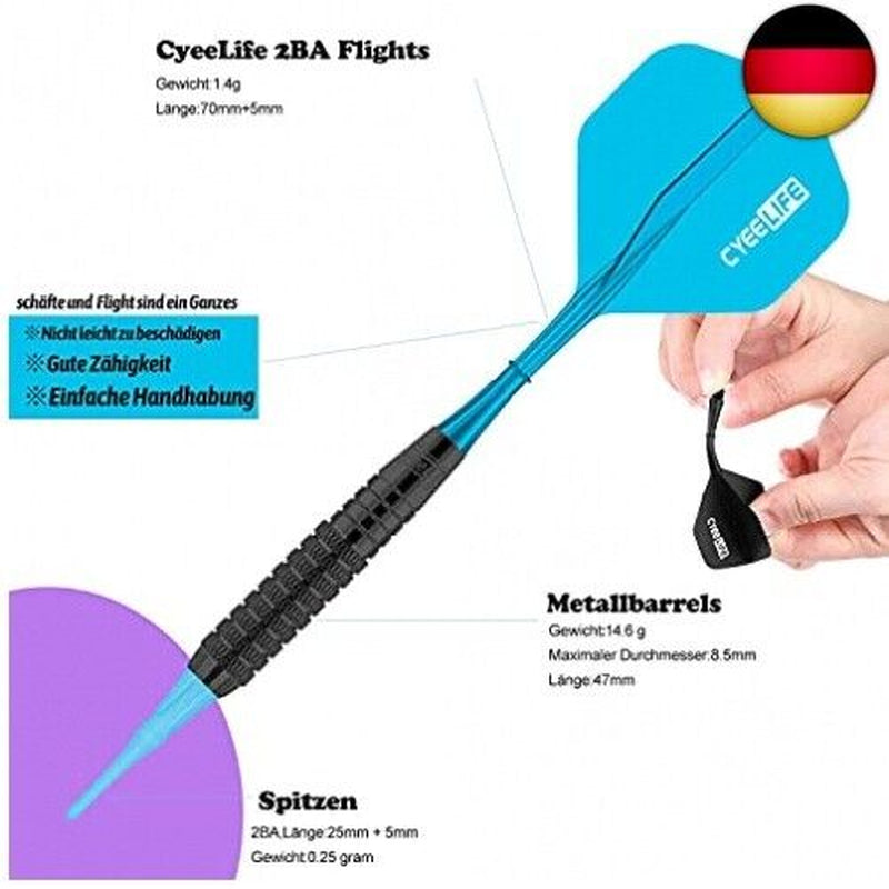 Cyeelife 16 Gr. Soft Dartpfeile. Neue Sehr Stabile Und Biegsame